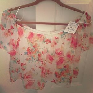 ZARA floral top