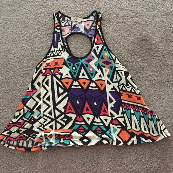 Elodie Tops - Tribal Print Tank Top