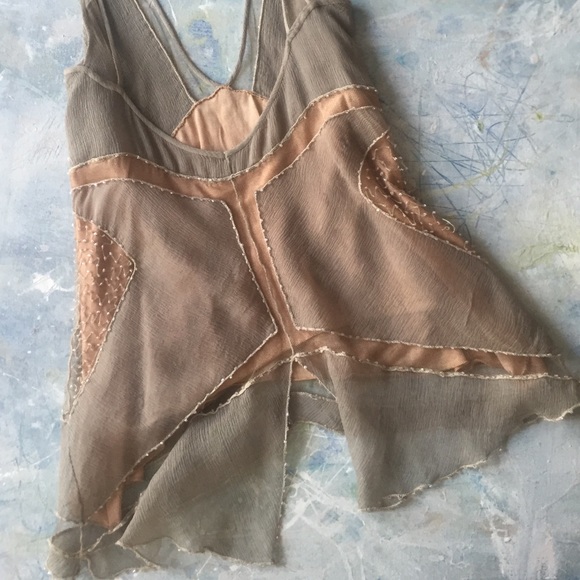 Viviana Uchitel silk embellished tank - Picture 2 of 4