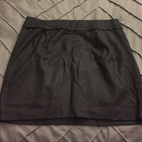 Navy Blue J. Crew Wool Skirt