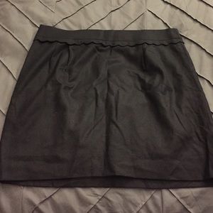 Navy Blue J. Crew Wool Skirt