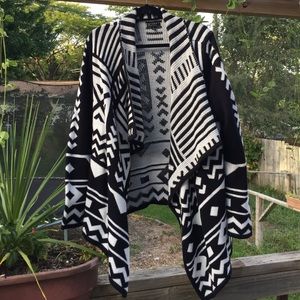 Black and white tribal sweater