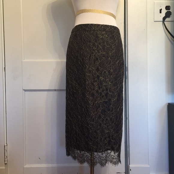 NWT Banana Republic lace knee length skirt