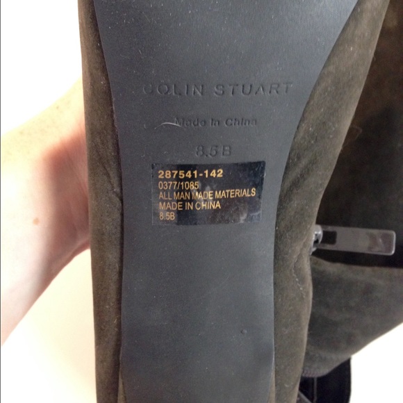 Colin Stuart Thigh High Suede Boots - Picture 3 of 4