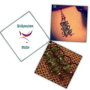 ⚜ Antiqued Bohemian Style Bronzed Spiral Earrings⚜