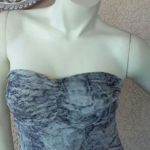 Playful off the shoulder pleated print dress