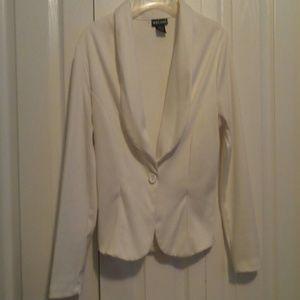 Adorable white blazer