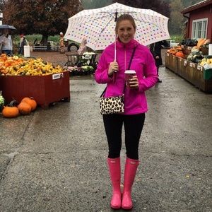 RESERVED Hunter Pink Tall Rainboots
