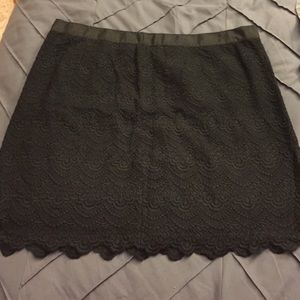 Black Lace J. Crew Skirt