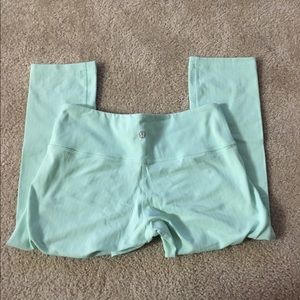 Lululemon Mint Green/Pinstripe Wunder Unders