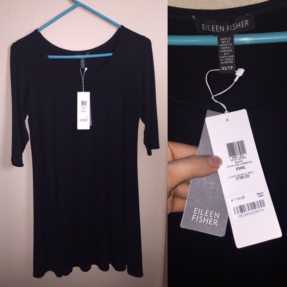 NWT Eileen Fisher black dress