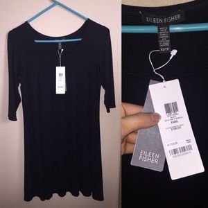 NWT Eileen Fisher black dress