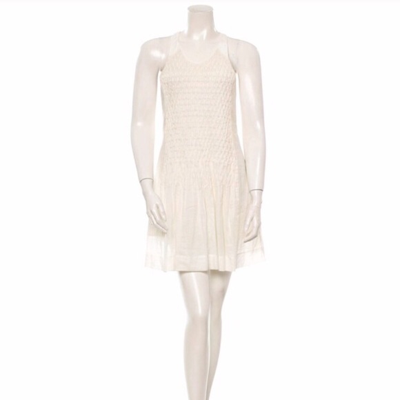 Rag & Bone Ivette cream cotton racerback dress - Picture 6 of 8