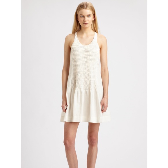 Rag & Bone Ivette cream cotton racerback dress - Picture 3 of 8