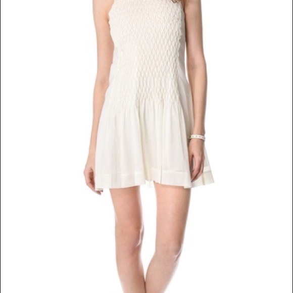 Rag & Bone Ivette cream cotton racerback dress - Picture 4 of 8