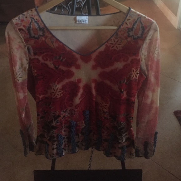 Crushed velvet top