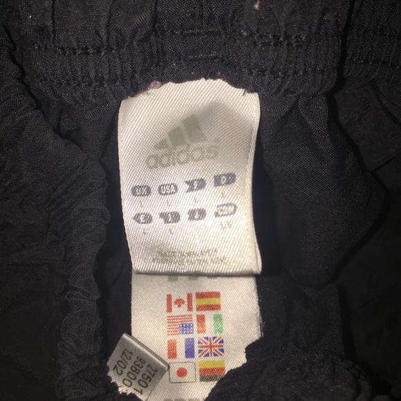black adidas shorts