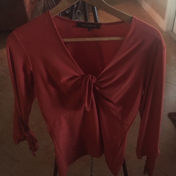 Burnt orange mesmerize top