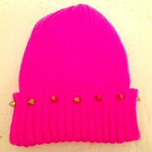 Hot pink beanie