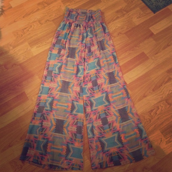 Show Me Your MuMu Pants - Scrunch top wide leg pants