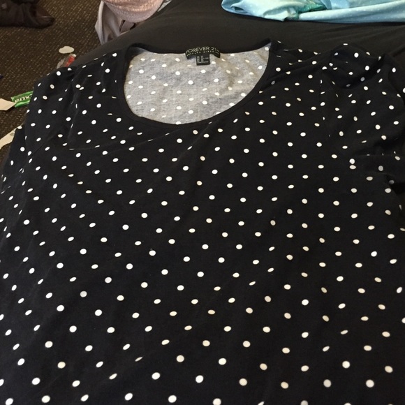 Black and white polka dot shirt