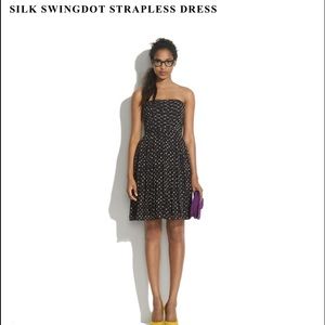 🎉HP 12/28🎉NWT Madewell Swingdot Silk Dress-Sz 4