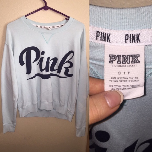 Blue crewneck from Pink!