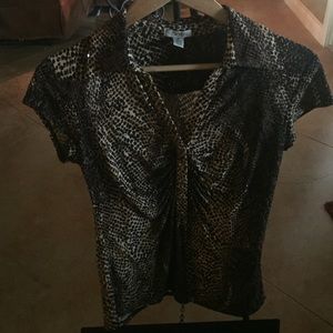 Cache leopard top