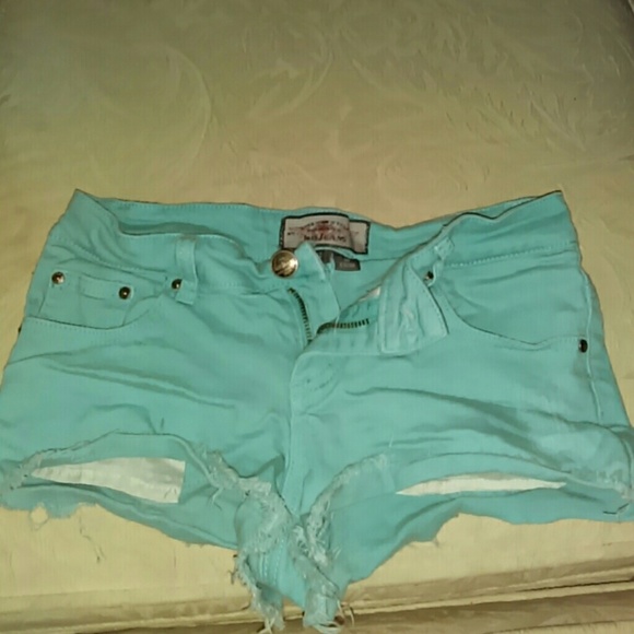 Teal shorts - Picture 1 of 1