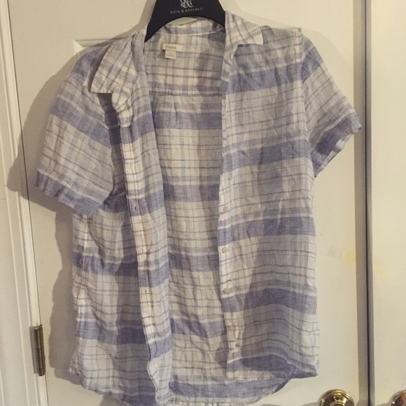 Button up plaid shirt