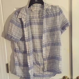 Button up plaid shirt