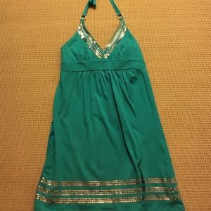 Victoria Secret green with silver dress