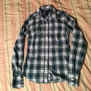 Plaid American Eagle Button Down