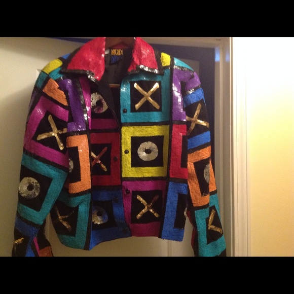 Modi beaded denim jacket.