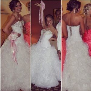 White prom dress / wedding dress