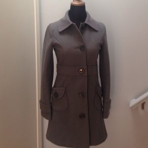 Fitted grayish green Tulle Wool Peacoat Fitted grayish green Tulle Wool Peacoat