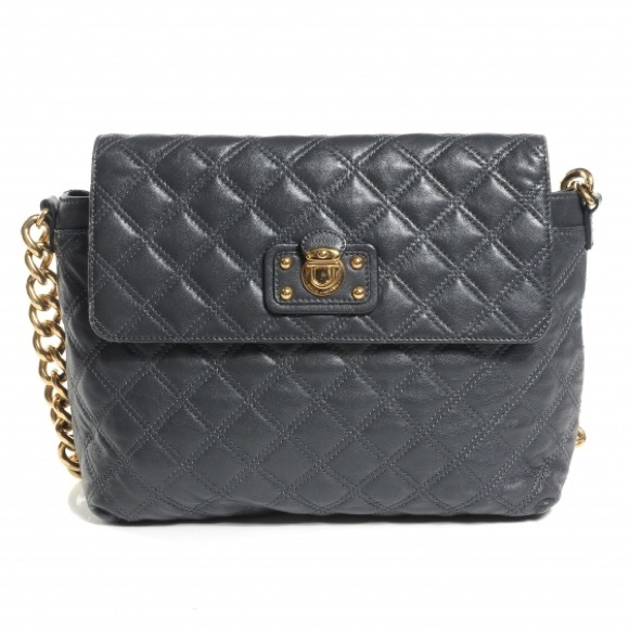 SOLD MARC JACOBS "XL Single" quilted shoulder bag - Picture 1 of 4