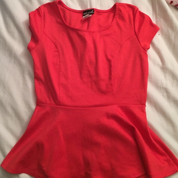 Wet seal red peplum