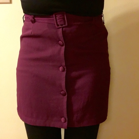 Urban Outfitters Purple Buttoned Skirt - Size 6