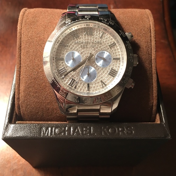 Michael Kors Silver Layton watch