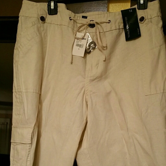 NWT Ivory Linen Pants