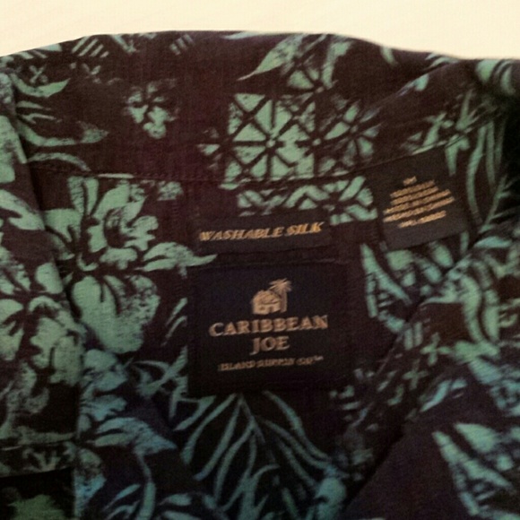 Gorgeous Caribbean Joe Blue Tropical Shirt - Picture 2 of 3