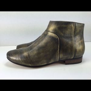 Cole Haan metallic black booties