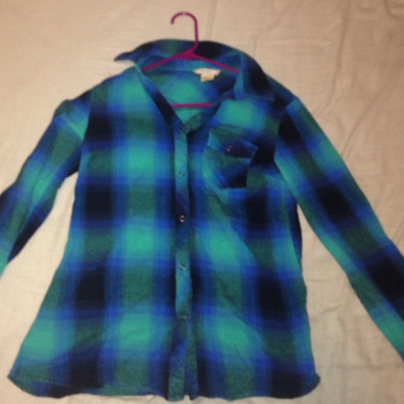 Blue/green flannel