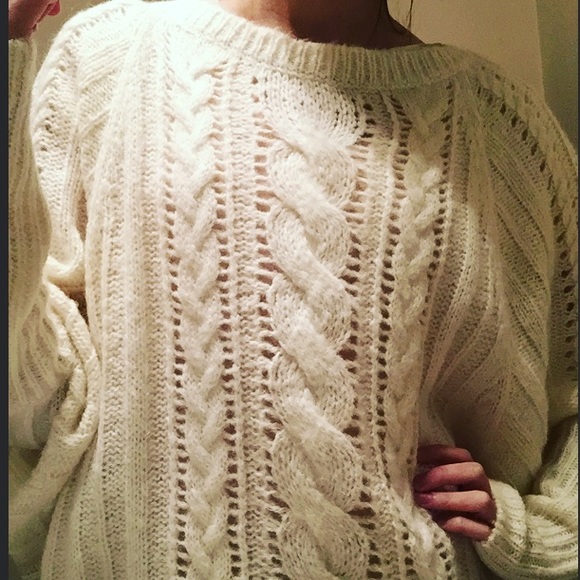 Juicy Couture White Oversized Sweater