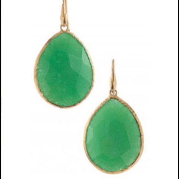 Stella & Dot Jewelry - Stella & Dot Serenity Stone Earrings in Green