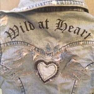 Crop top denim jacket