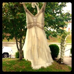 Free people laced up baby doll dress