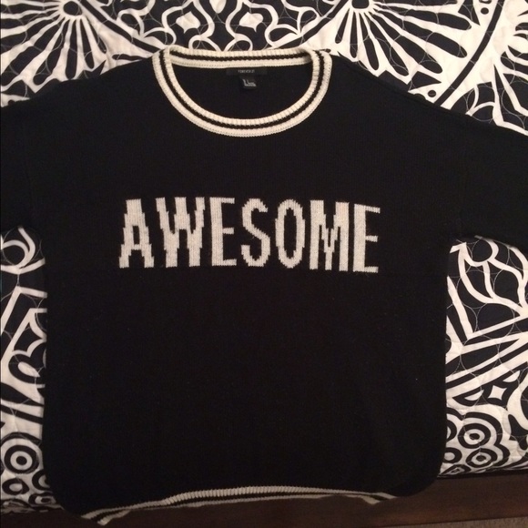 "AWESOME" sweater