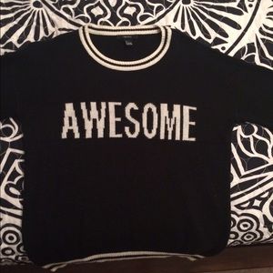 "AWESOME" sweater